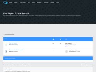 Free Report Format Sample